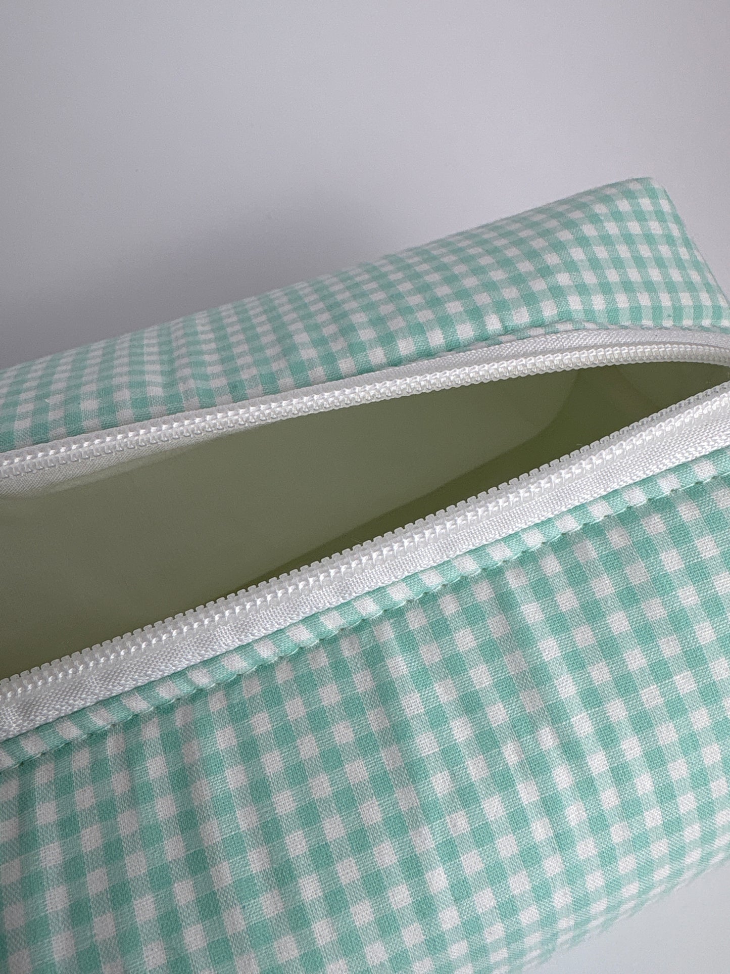 Mini sac de voyage vichy vert