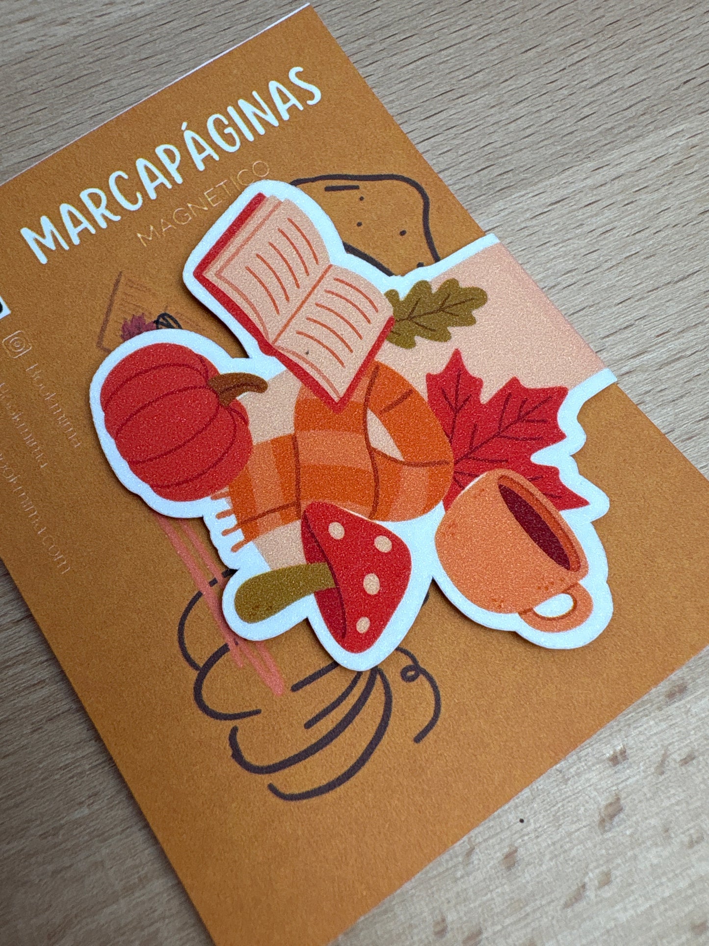 Marcapáginas magnético Otoño