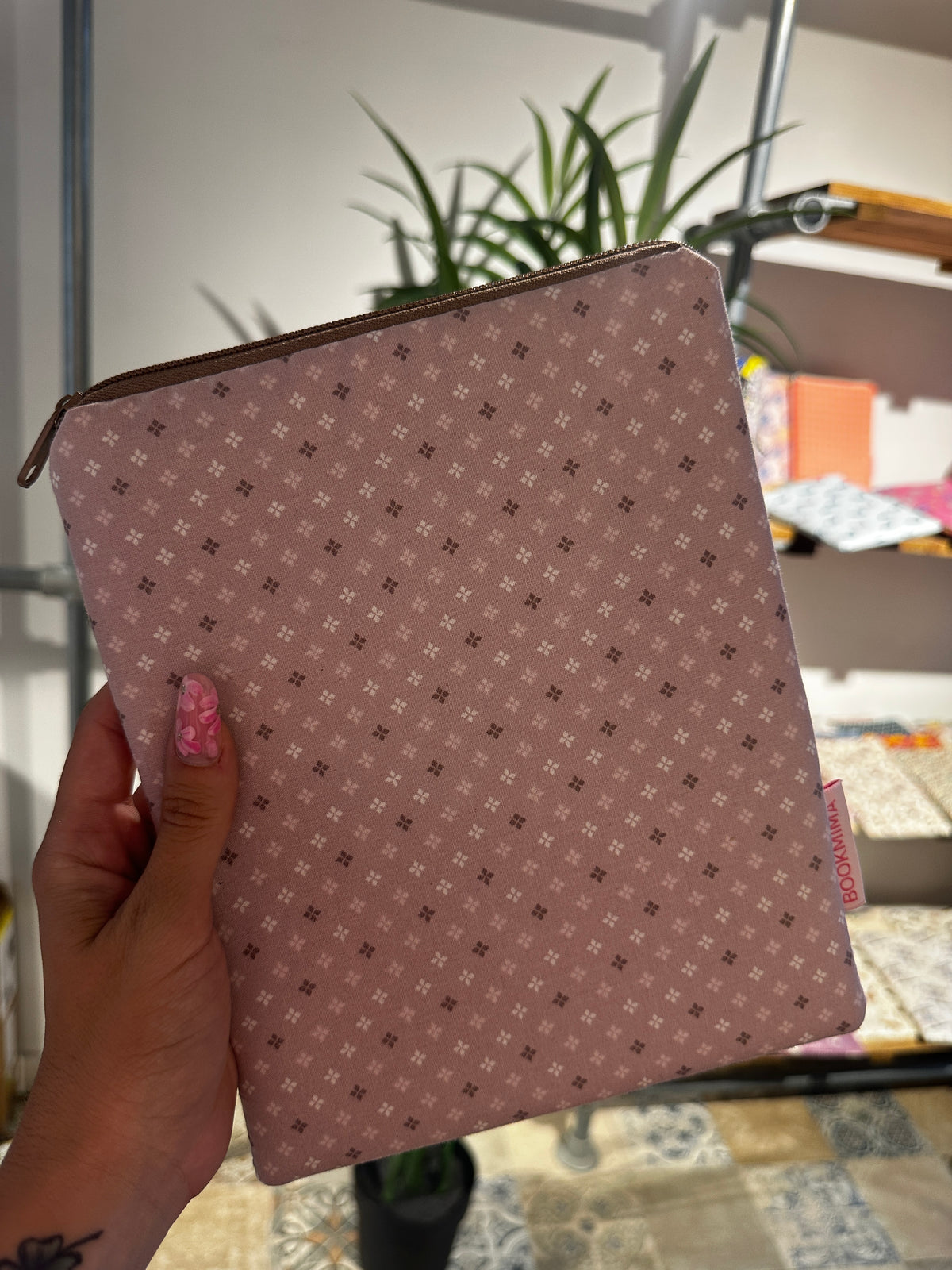 Funda para libro, Kindle e iPad Rombos rosas – Bookmima