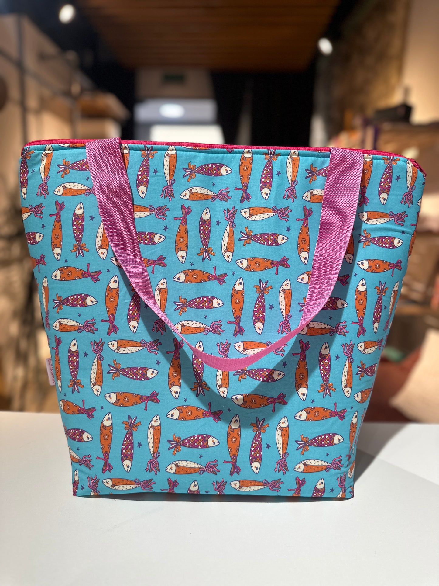Maxi sac fourre-tout avec fermeture éclair