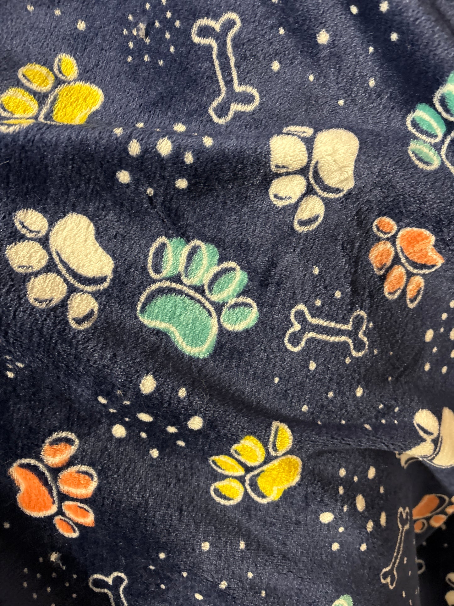 Manta polar Huellas perritos