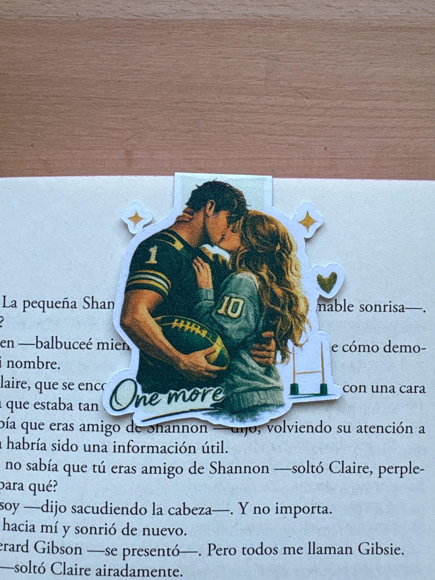Marcapáginas magnético sport romance 1.