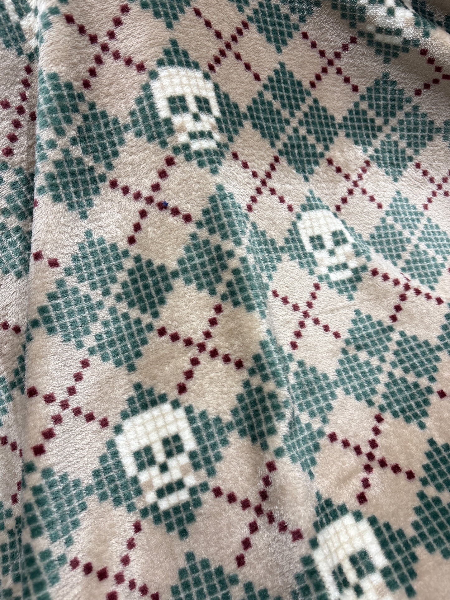 Manta polar Calavera cuadros