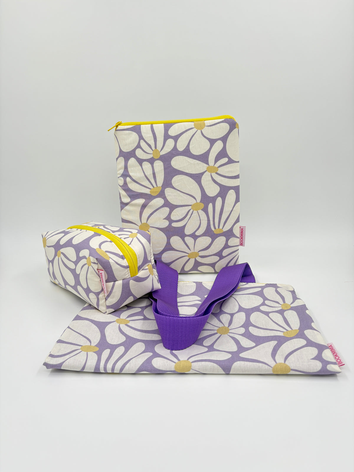 Pack regalo Lola: funda para libro, tote bag y neceser a juego – Bookmima
