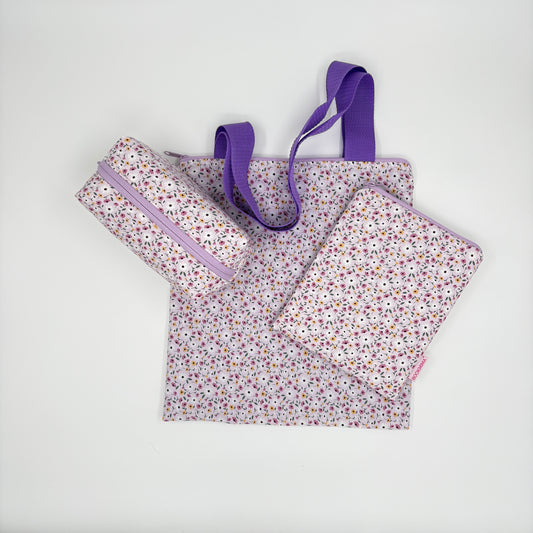 Pack regalo Sofía: funda para libro, tote bag y neceser a juego – Bookmima