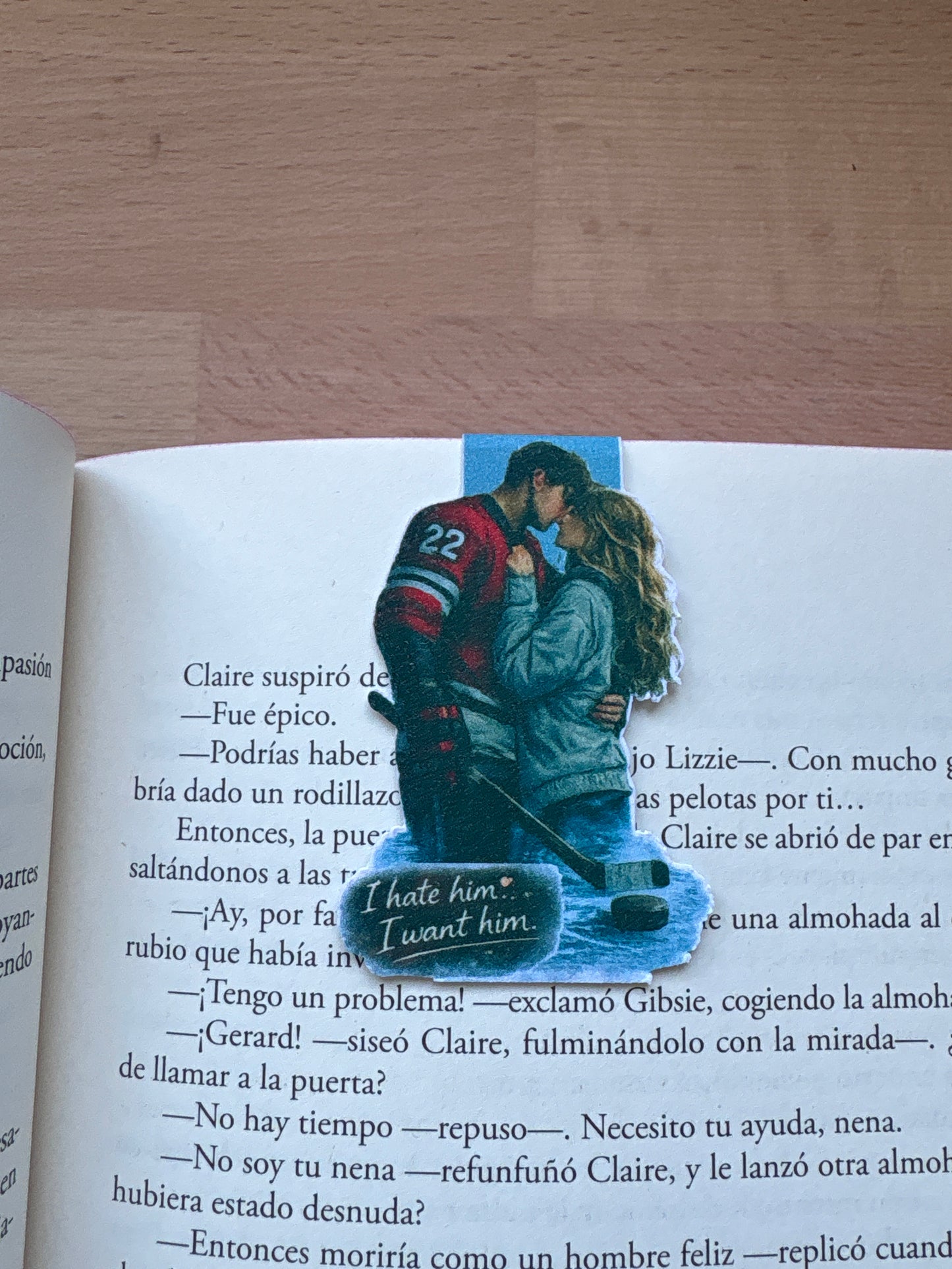 Marcapáginas magnético sport romance