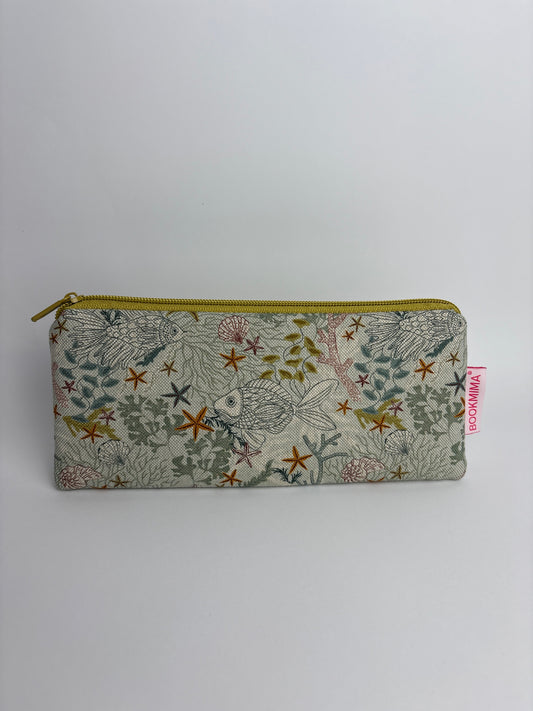 Estuche plano fondo marino