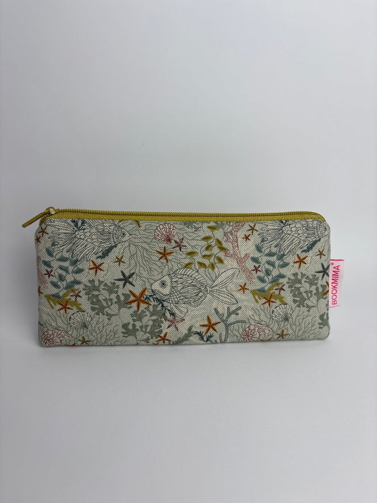 Estuche plano fondo marino - Bookmima