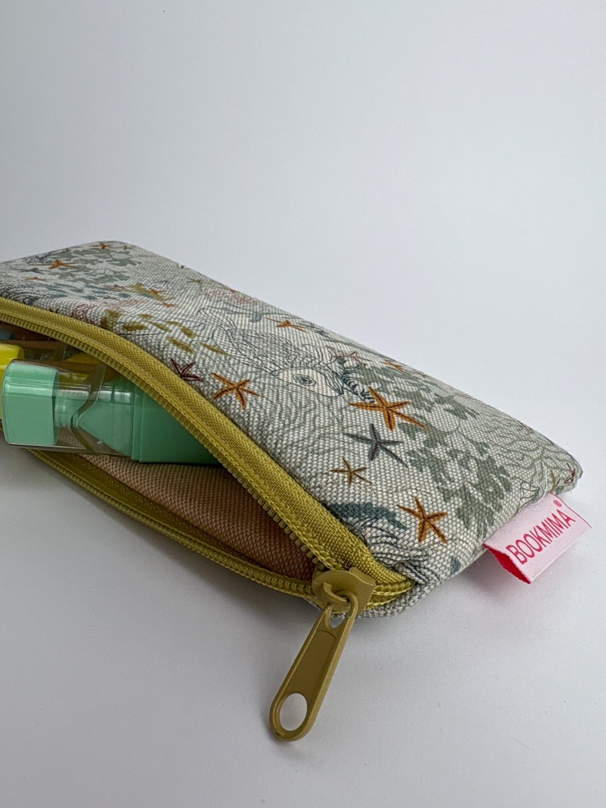 Estuche plano fondo marino - Bookmima