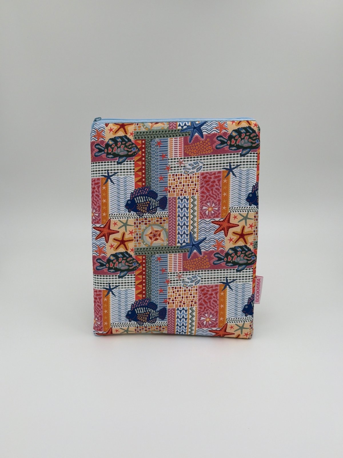 Funda para libro Coral, acolchada con cremallera Bolsillo - Bookmima