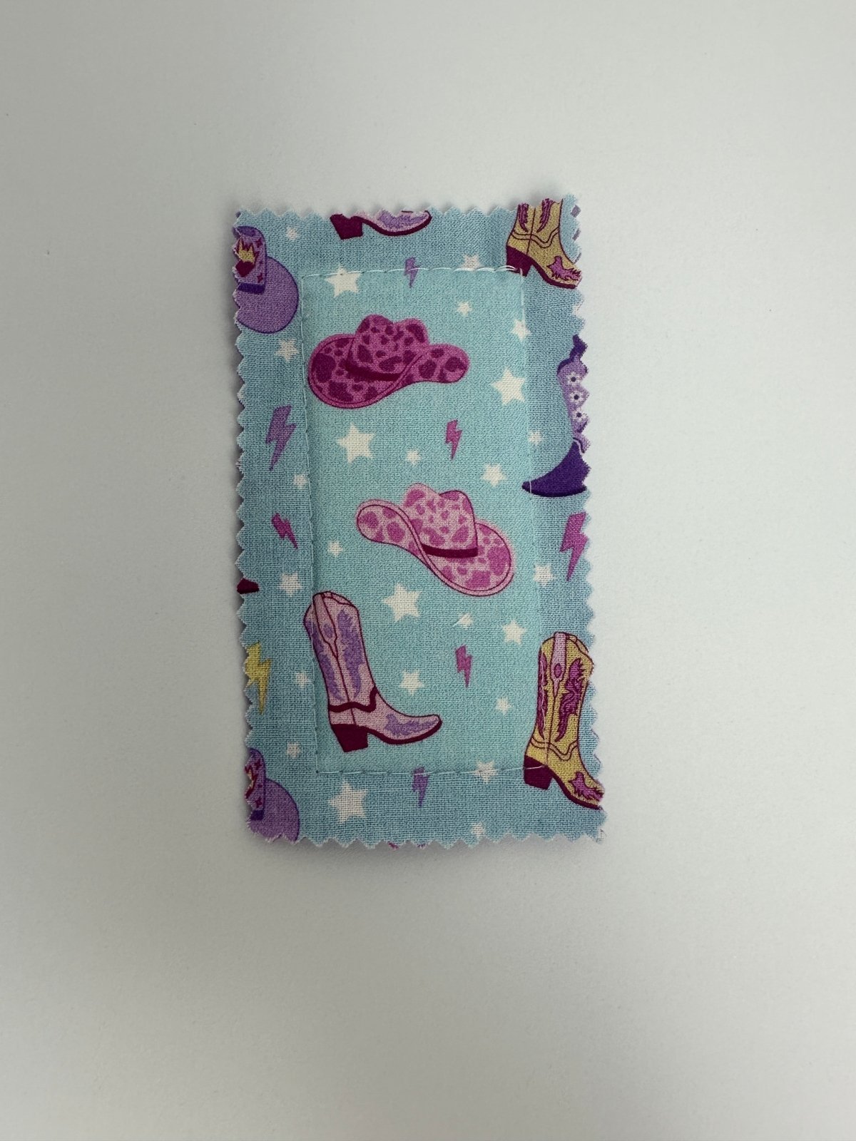 Marcapáginas de tela Vichy fucsia neón - Bookmima