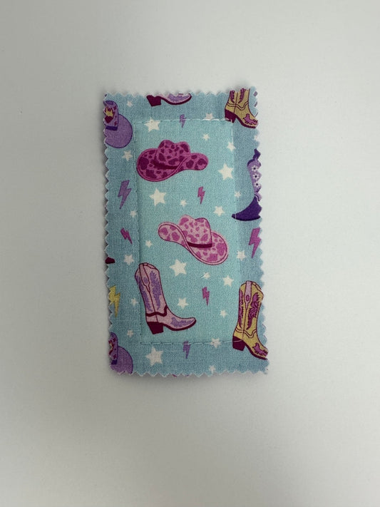 Marcapáginas de tela Vichy fucsia neón - Bookmima