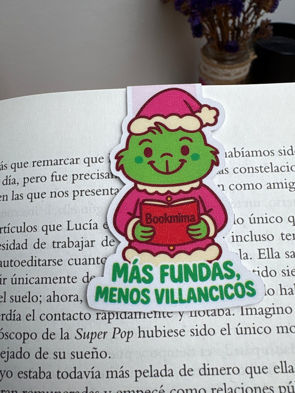 Marcapáginas magnético Grinch - Bookmima