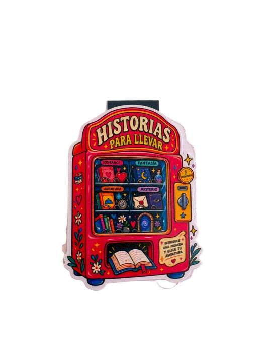 Marcapáginas magnético Máquina de historias - Bookmima