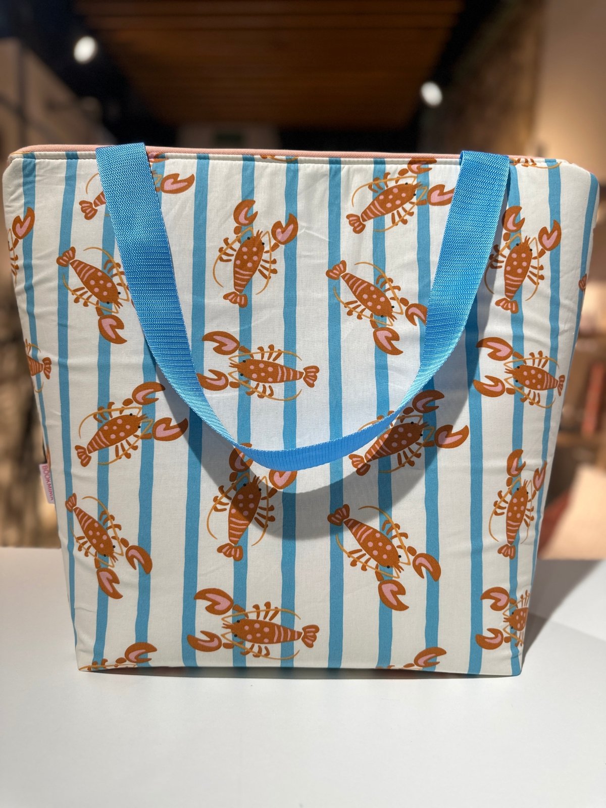 Maxi tote bag con cremallera, bolsa de tela reutilizable +80 estampados Patricia - Bookmima