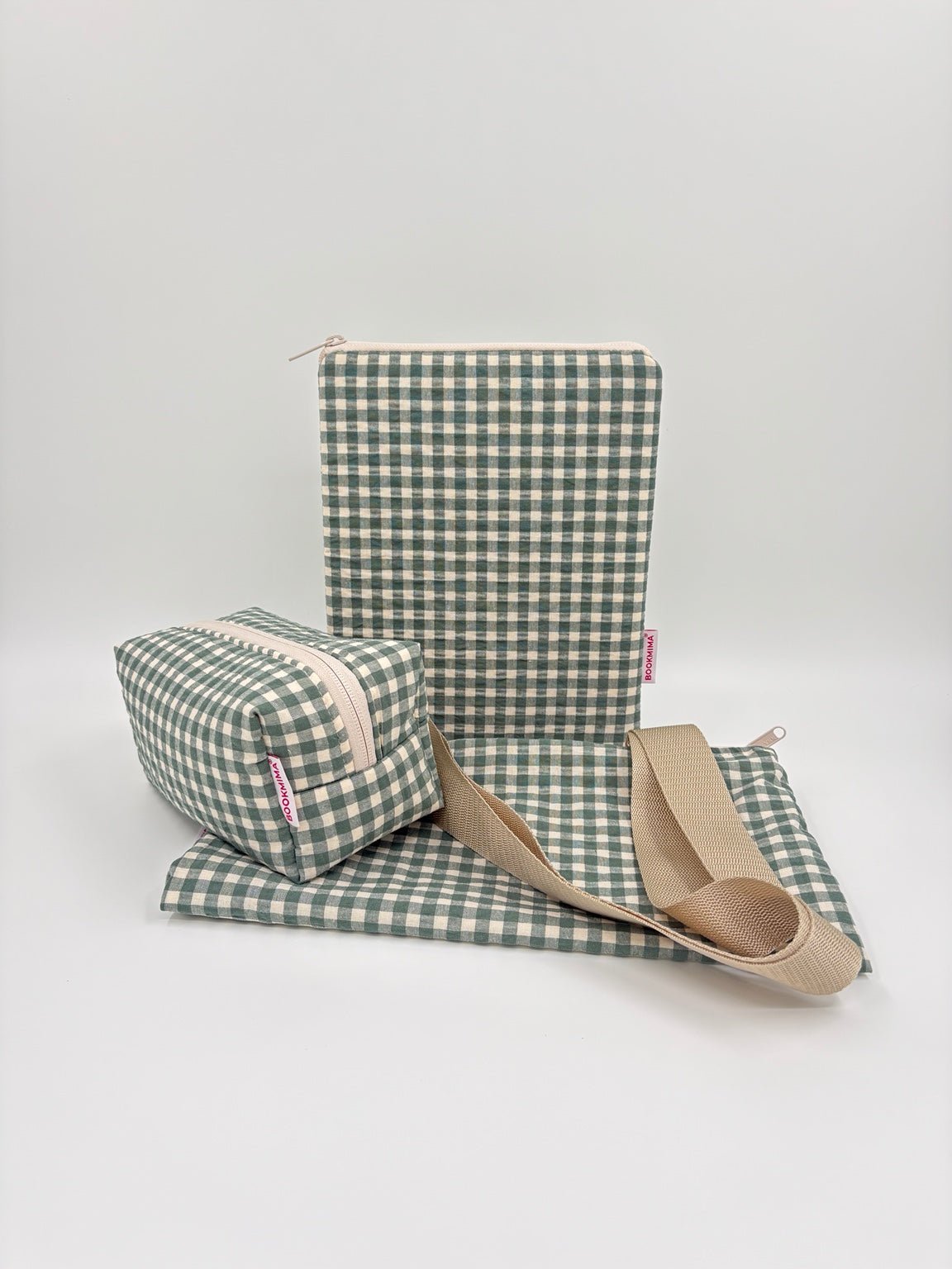 Pack regalo Oliva – funda para libro, Kindle o iPad, tote bag y neceser Bolsillo - Bookmima