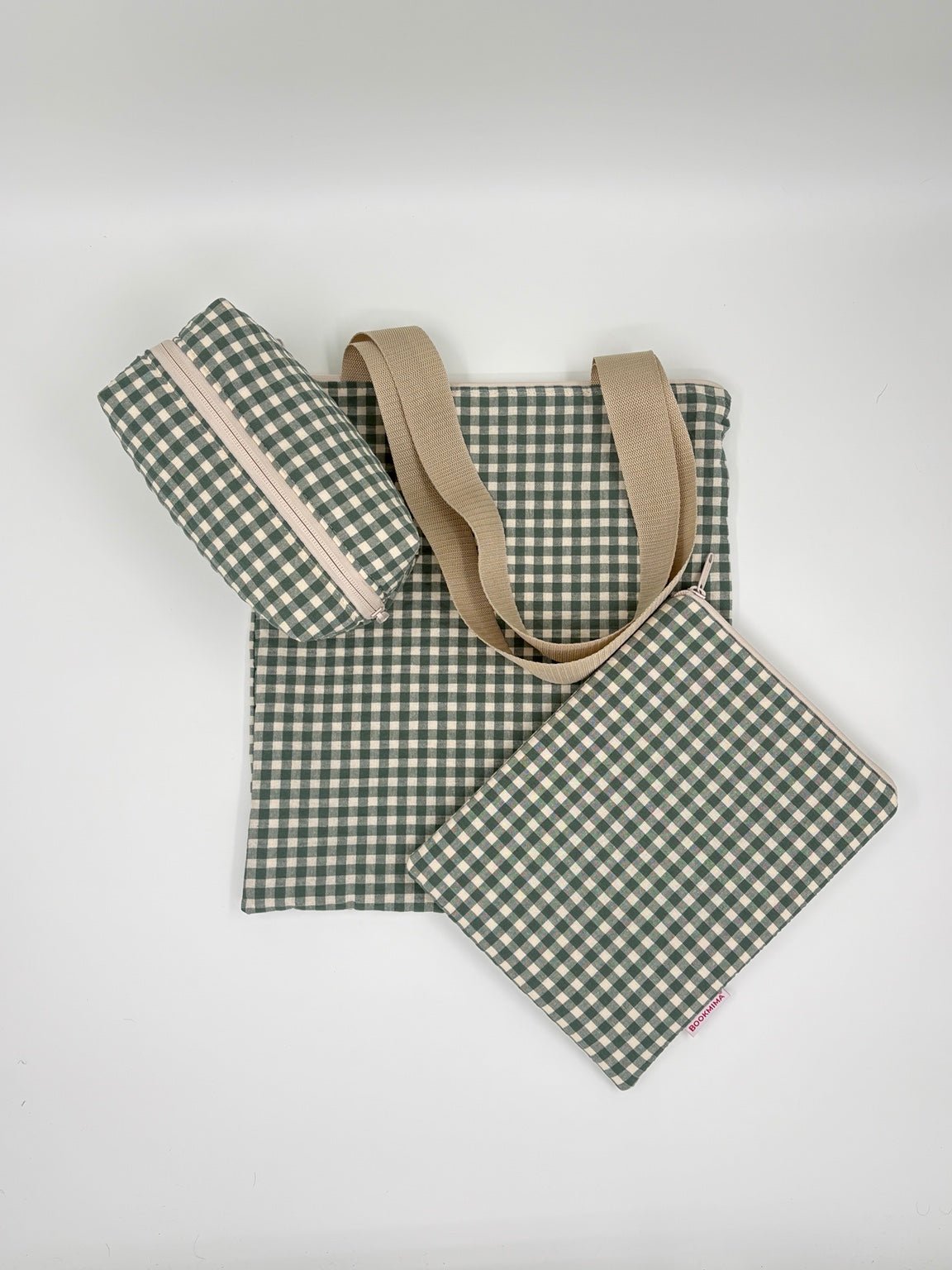 Pack regalo Oliva – funda para libro, Kindle o iPad, tote bag y neceser Bolsillo - Bookmima