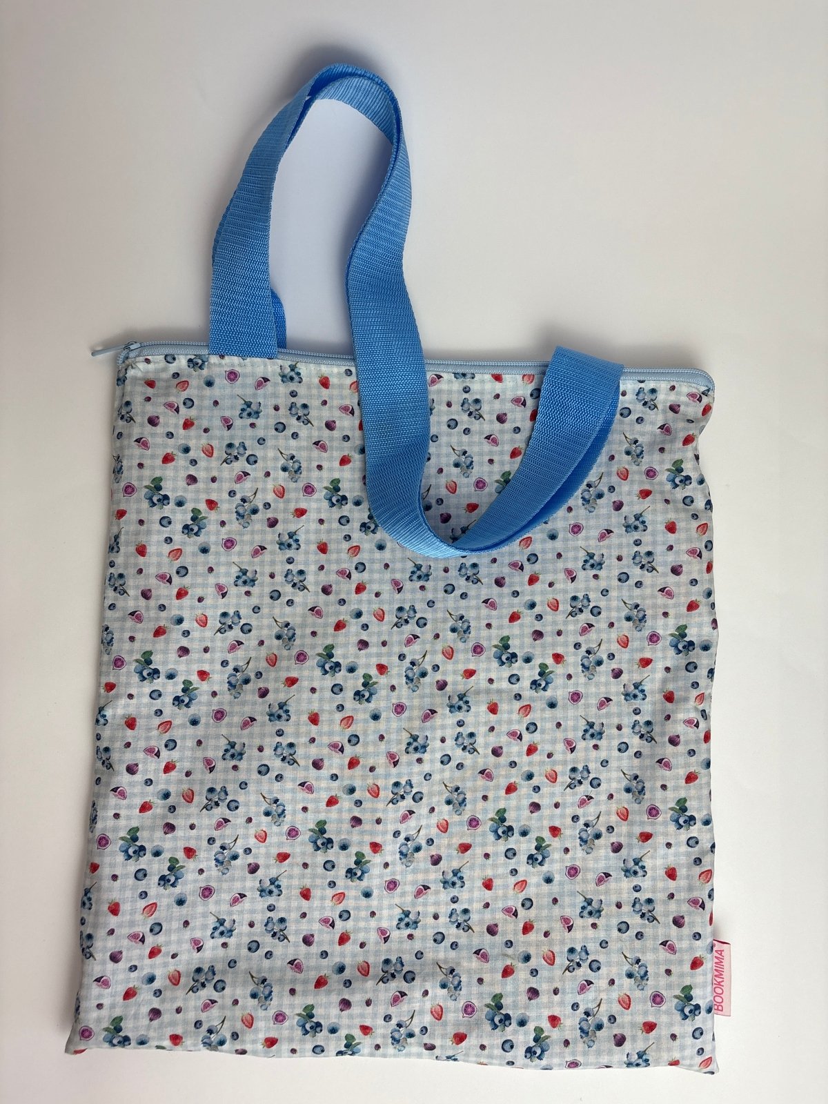 Tote bag con cremallera, bolsa de tela reutilizable +80 estampados Campo otoñal - Bookmima