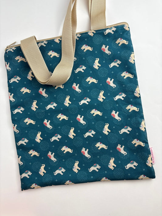 Tote bag con cremallera India - Bookmima