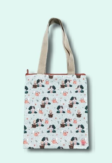 Tote bag con cremallera lectura - Bookmima